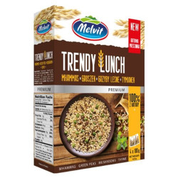 MELVIT Trendy lunch groszek-grzyby 6x(4x100g) 